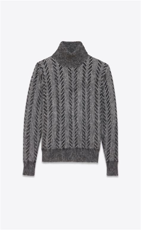 ysl mohair sweater|Saint Laurent Brushed Sweater .